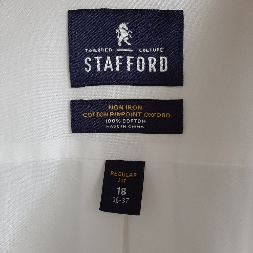 XL White Stafford dress shirt